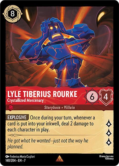 Lyle Tiberius Rourke Crystallized Mercenary 140/204 (Archazia's Island) 