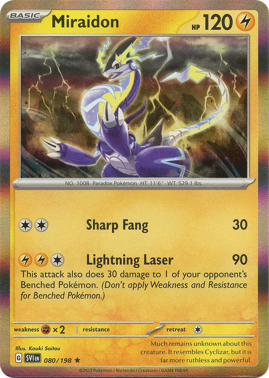Miraidon 080/198 (SV01: Scarlet & Violet Base Set)  - Holofoil