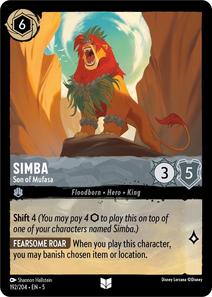 Simba, Son of Mufasa 192/204 (Shimmering Skies) 