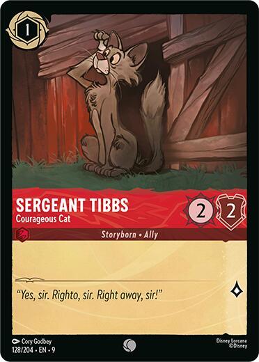 Sergeant Tibbs Courageous Cat 128/204 (Fabled) 