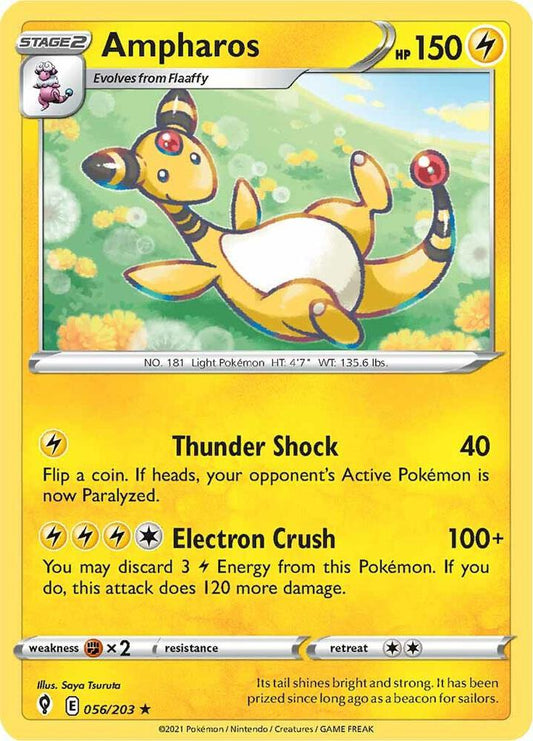 Ampharos 056/203 (SWSH07: Evolving Skies) 