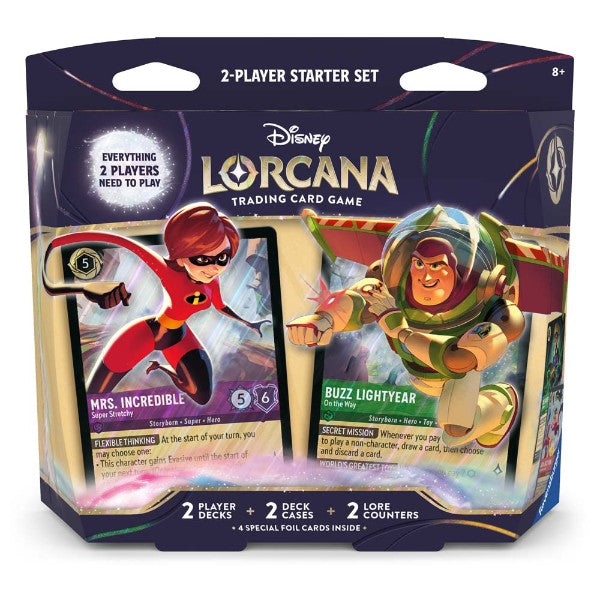 Disney Lorcana TCG: Wilds Unknown Elastigirl & Buzz Lightyear 2 Player Starter Deck