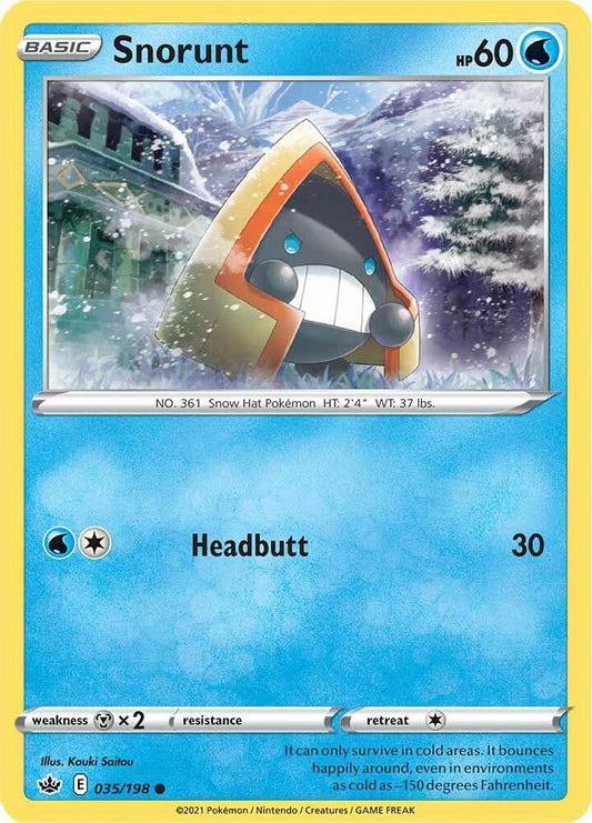 Snorunt 035/198 (SWSH06: Chilling Reign) 