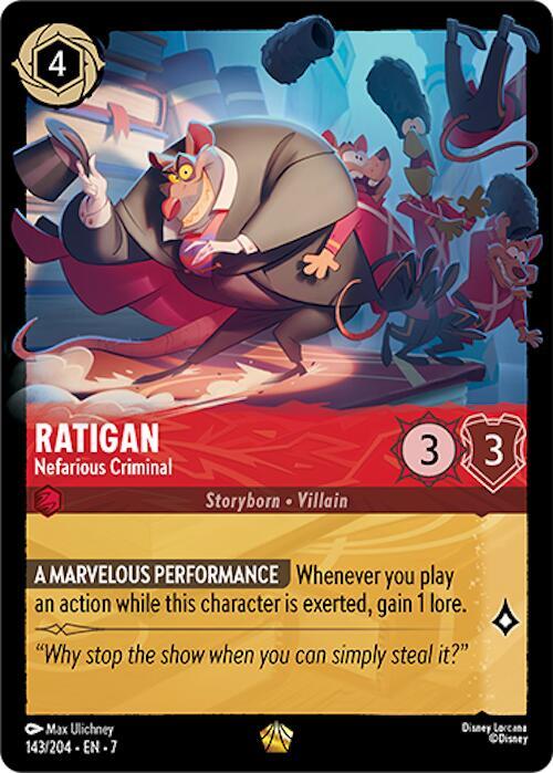 Ratigan, Nefarious Criminal 143/204 (Archazia's Island) 
