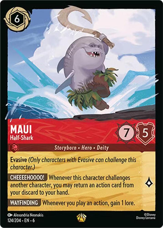 Maui, Half Shark 124/204 (Azurite Sea)  - Cold Foil