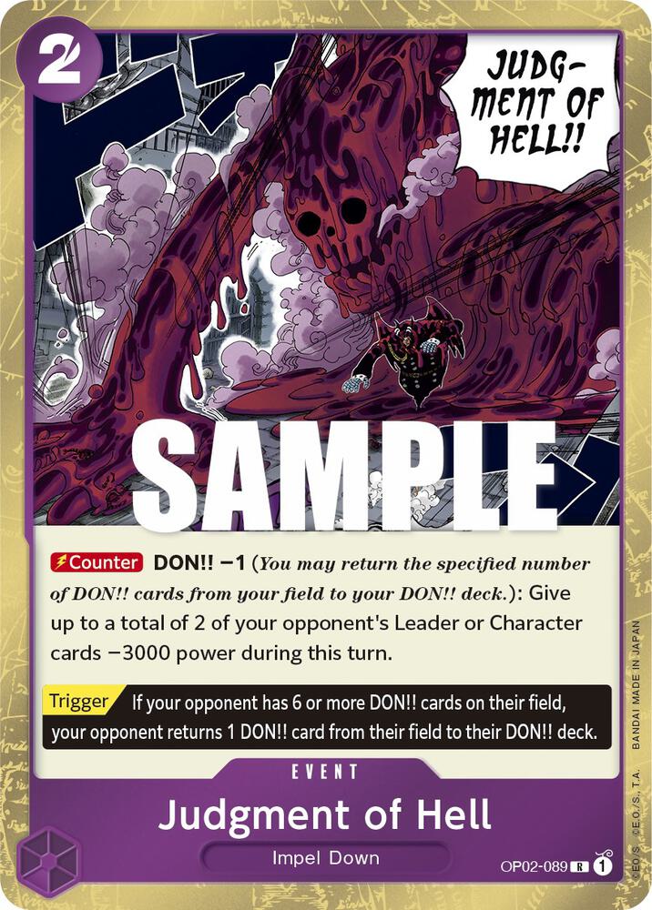Judgment of Hell OP02-089 (Paramount War)  - Foil