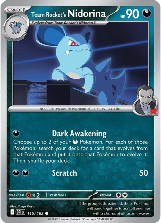 Team Rocket's Nidorina 115/182 (SV10: Destined Rivals) 
