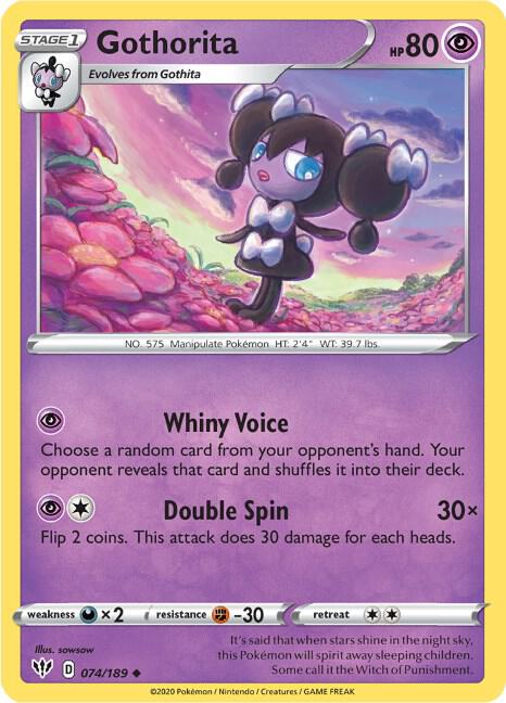 Gothorita 074/189 (SWSH03: Darkness Ablaze) 