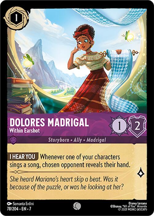 Dolores Madrigal, Within Earshot 78/204 (Archazia's Island) 