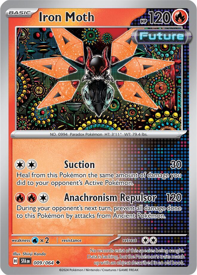 Iron Moth 009/064 (SV: Shrouded Fable)  - Reverse Holofoil