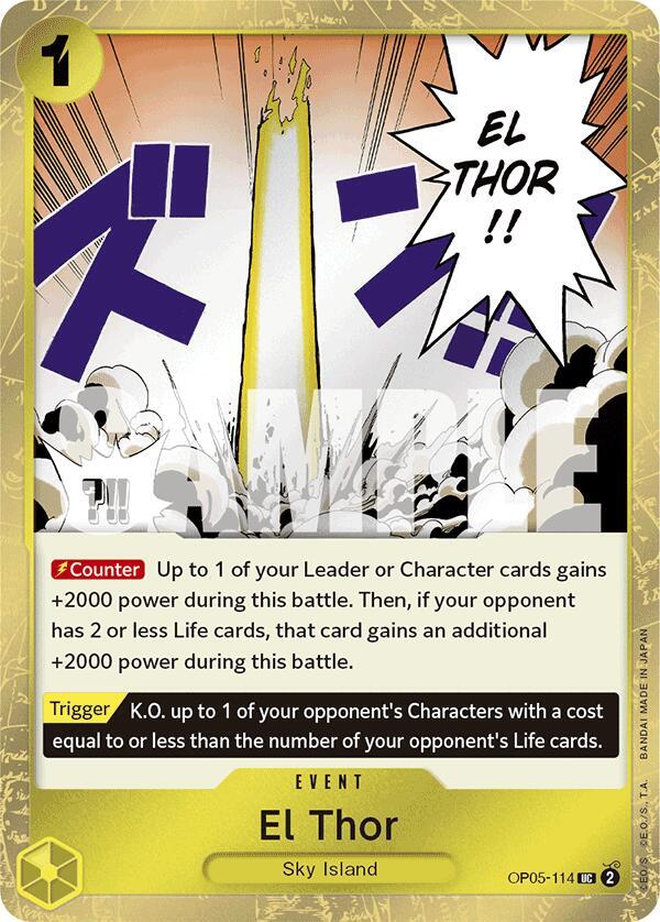 El Thor OP05-114 (Premium Booster -The Best-)  - Jolly Roger Foil