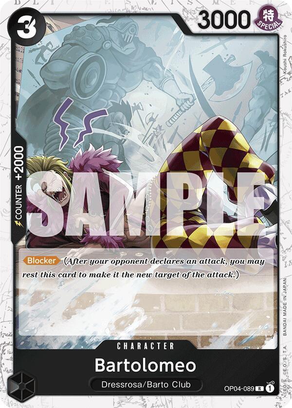 Bartolomeo OP04-089 (Premium Booster -The Best-)  - Jolly Roger Foil