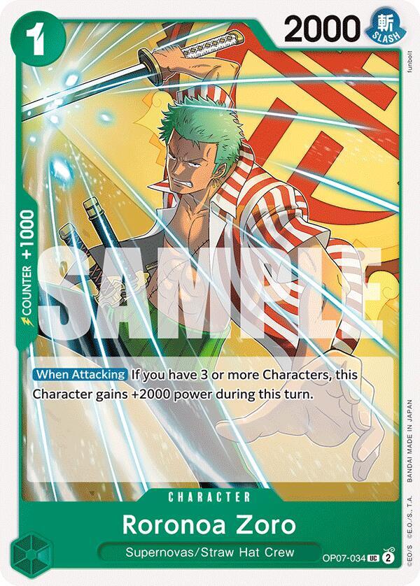 Roronoa Zoro 034 OP07-034 (500 Years in the Future) 