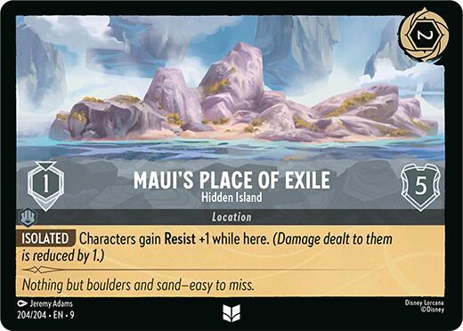 Mauis Place of Exile Hidden Island 204/204 (Fabled) 