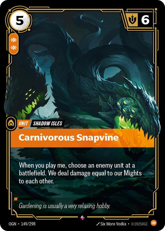 Carnivorous Snapvine 149/298 (Origins)  - Foil
