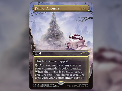 MTG Secret Lair x Avatar - Path of Ancestry Rainbow Foil Edition
