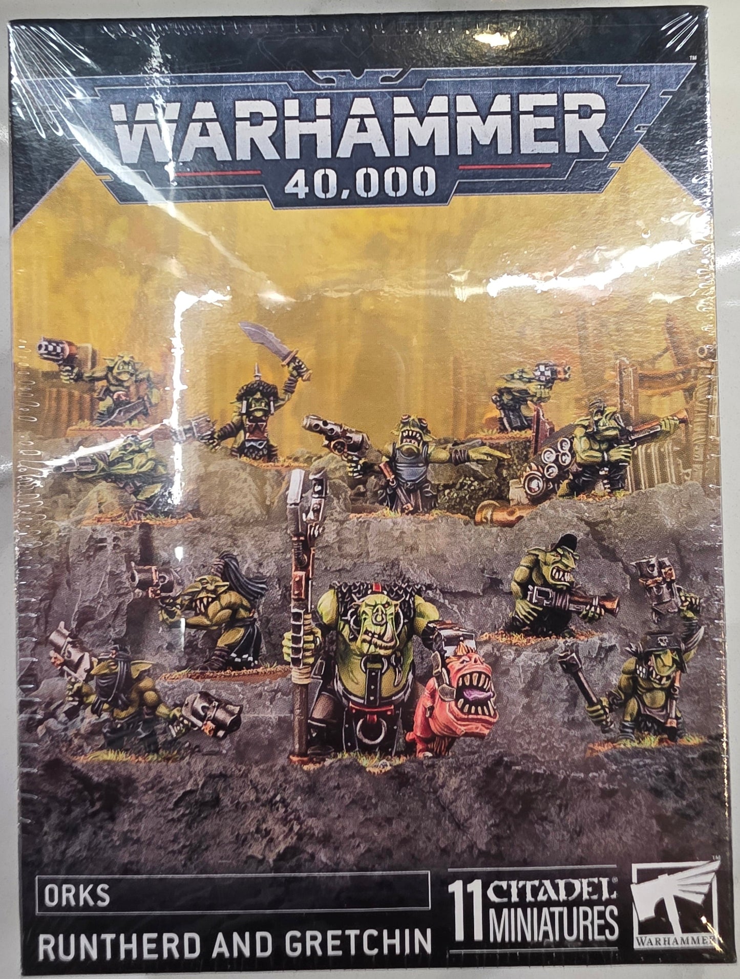 Warhammer 40000 Orks Runtherd and Gretchin