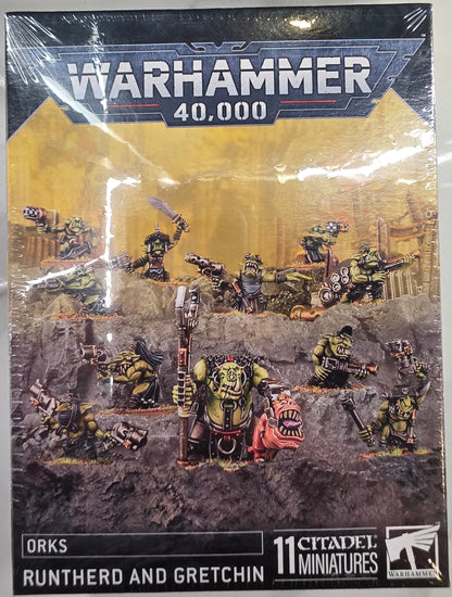 Warhammer 40000 Orks Runtherd and Gretchin