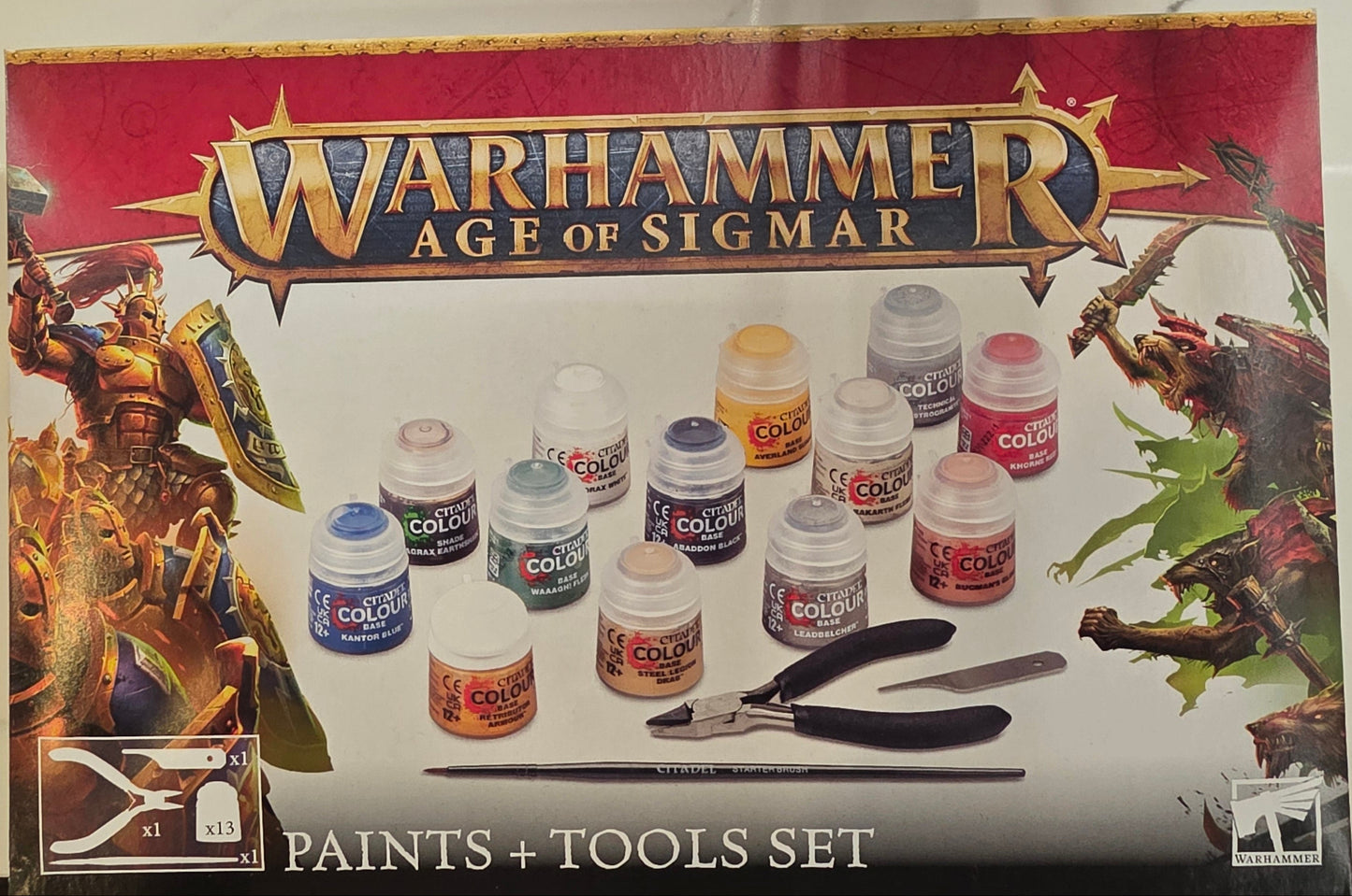 Warhammer Age of Sigmar Paints and Tools Set