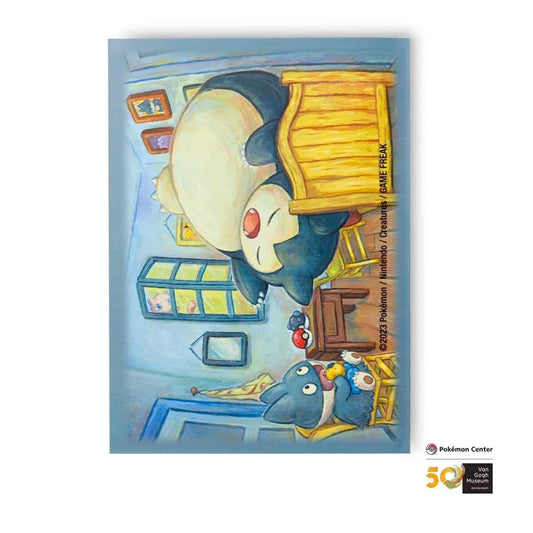 Pokemon Centre Card Sleeves x Van Gogh Museum- Munchlax & Snorlax Inspired by The Bedroom